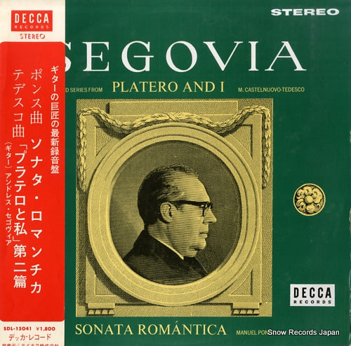 SEGOVIA, ANDRES ponce; sonata romantica SDL15041