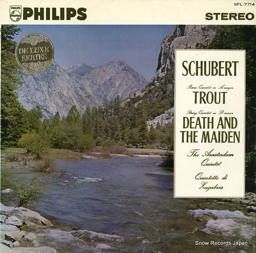 AMSTERDAM QUINTET, THE / QUARTETTO DI ZAGABRIA schubert; "the trout" / "death and the maiden" SFL-7714