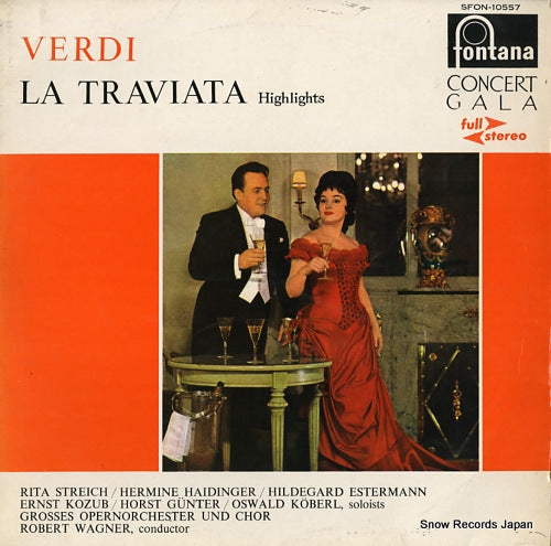 WAGNER, ROBERT verdi; la traviata highlights SFON-10557