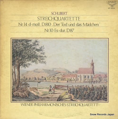 WIENER PHILHARMONISCHES STREICHQUARTETT schubert; streichquartett nr.14 d-moll d810 "der tod und das madchen" GT9254