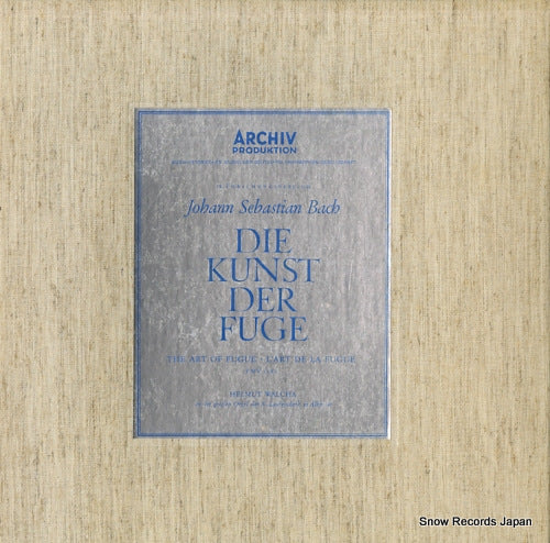 WALCHA, HELMUT bach; the art of fugue bwv1080 198006/07 / 2708002