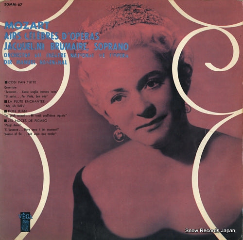 BRUMAIRE, JACQUELINE mozart; airs celebres d'operas 30MM-67