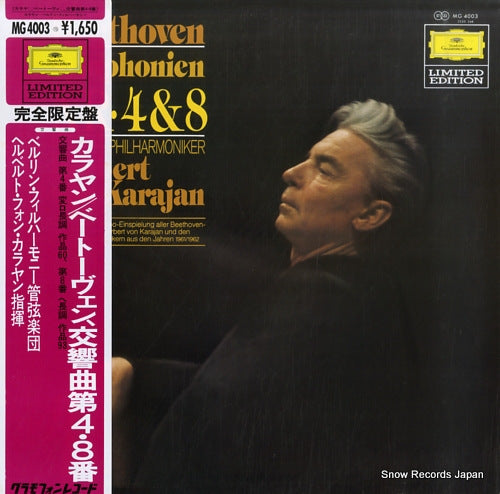 KARAJAN, HERBERT VON beethoven; symphonien nr.4 & 8 MG4003