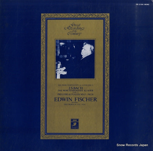FISCHER, EDWIN bach; das wohltemperierte klavier vol.2 GR-2184