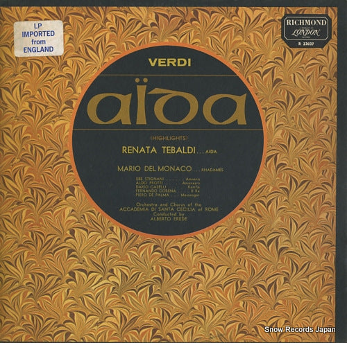 TEBALDI, RENATA verdi; aida (highlights) R23037