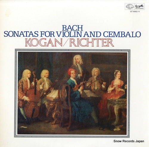KOGAN, LEONID / KARL RICHTER bach; sonatas for violin and cembalo GT9053/4