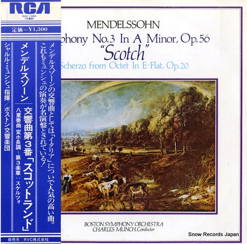 MUNCH, CHARLES mendelssohn; symphony no.3 in a minor, op.56 "scotch" RGC-1085