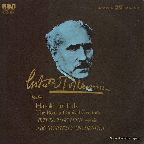 TOSCANINI, ARTURO berlioz; harold in italy / the roman carnival overture RVC-1557(M)