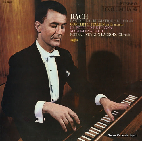 VEYRON-LACROIX, ROBERT bach; fantaisie chromatique et fugue OS-822-R