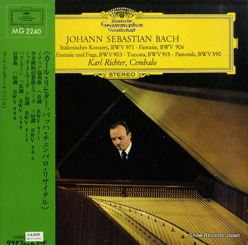 RICHTER, KARL bach; werke fur cembalo MG2240