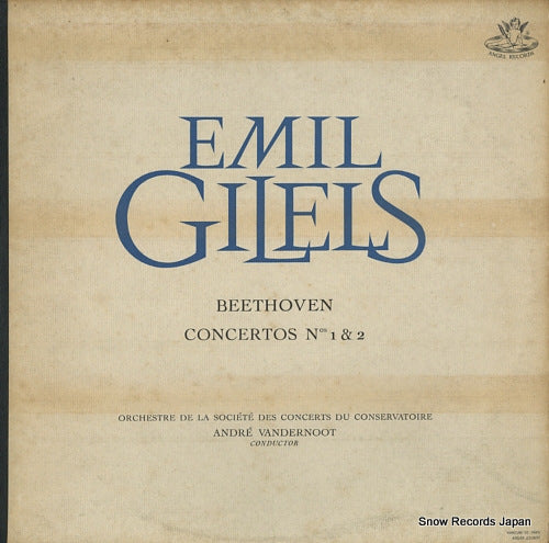GILELS, EMIL beethoven; concertos nos 1 & 2 ANGEL35672
