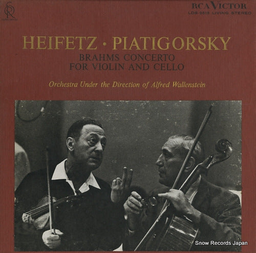 HEIFETZ, JASCHA / GREGOR PIATIGORSKY brahms; concerto for violin and cello LDS-2513