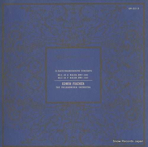 FISCHER, EDWIN bach; brandenburg concerto no.5 in d major and no.2 in f major GR-2213