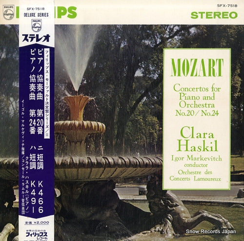 HASKIL, CLARA mozart; concertos for piano and orchestra no.20 & no.24 SFX-7518