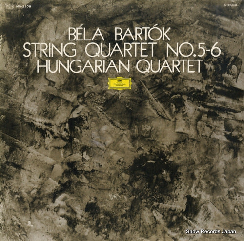HUNGARIAN QUARTET bartok; string quartet no.5-6 MG-2108