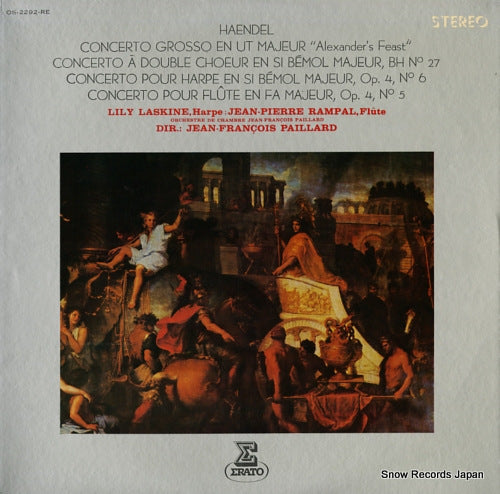 PAILLARD, JEAN-FRANCOIS haendel; concerto grosso en ut majeur"alexander's feast" OS-2292-RE