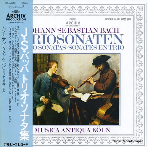 MUSICA AUTIQUA KOLN bach; trio sonatas 28MA0009