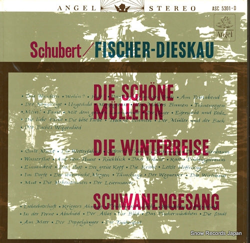 FISCHER-DIESKAU, DIETRICH schubert; die schone mullerin ASC5301-D