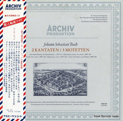 RICHTER, KARL bach; 2 kantaten /3 motetten 198401