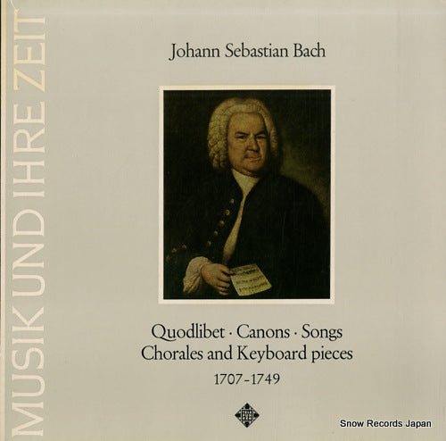 LEONHARDT, GUSTAV bach; quodlibet canons songs chorales and keyboard pieces 6.41187