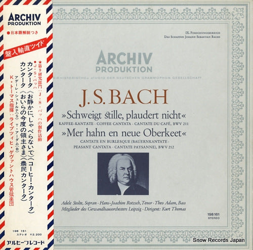 THOMAS, KURT bach; schweigt stille, plaudert nicht 198161