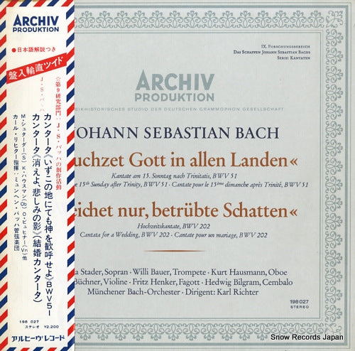 RICHTER, KARL bach; jauchzet gott in allen landen 198027