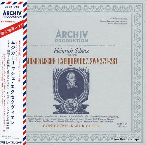 RICHTER, KARL heinrich schutz; musicalische exequien op.7, swv279-281 2533012