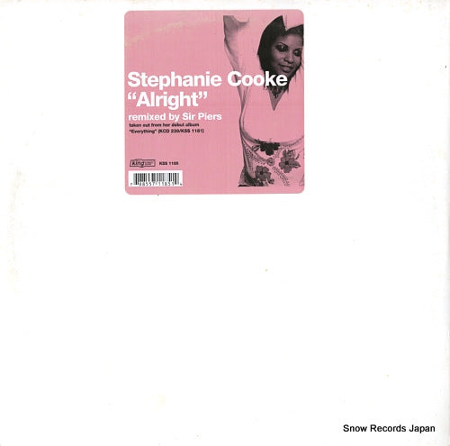 COOKE, STEPHANIE alright(sir piers remixes) KSS1185