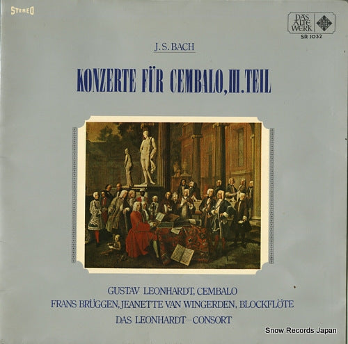 LEONHARDT, GUSTAV bach; konzerte fur cembalo, iii.teil SR1032