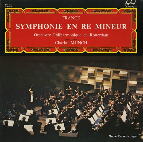MUNCH, CHARLES franck; symphonie en re mineur FC411
