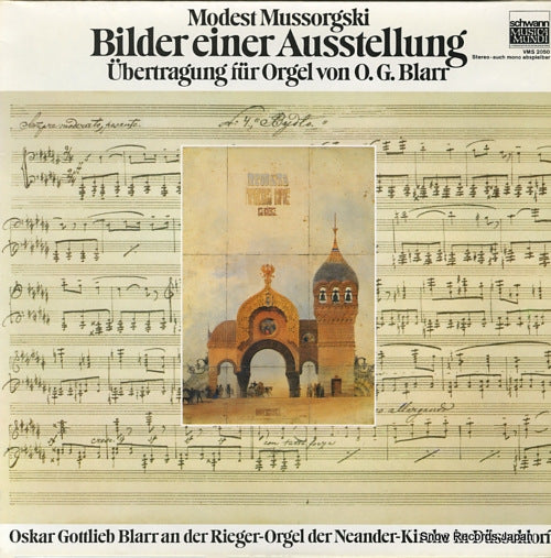 BLARR, OSKAR GOTTLIEB mussorgski; bilder einer ausstellung VMS2050