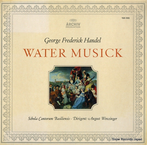 WENZINGER, AUGUST handel; water musick 198365