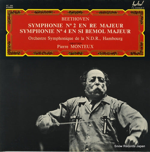 MONTEUX, PIERRE beethoven; symphonie n2 en majeur op.36 FC446/MU314