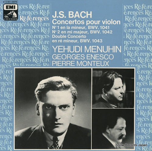 MENUHIN, YEHUDI bach; concertos pour violon 2C051-43070