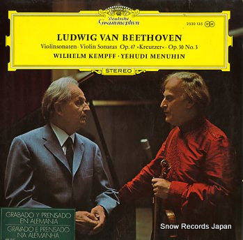 KEMPFF, WILHELM beethoven; violinsonaten. violin sonatas op.47 kureutzer. op.30 no.3 2530135