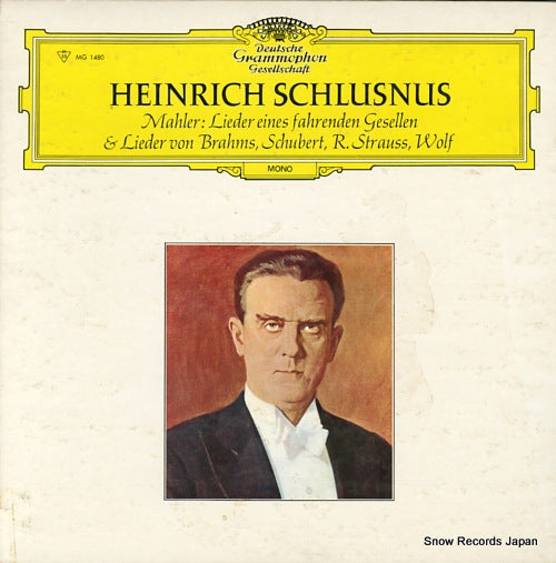 SCHLUSNUS, HEINRICH heinrich schlusnus 2 MG1480