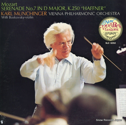 MUNCHINGER, KARL mozart; serenade no.7 in d major, k.250 "haffner" SLC6092