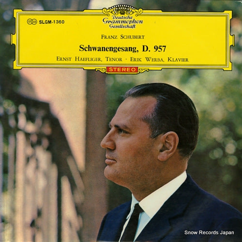 HAEFLIGER, ERNST schubert; schwanengesang d.957 SLGM-1360