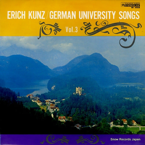 KUNZ, ERICH german university songs vol.3 SR5038