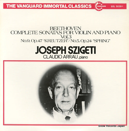 SZIGETI, JOSEPH beethoven; completesonatas for violin and piano SOL5039