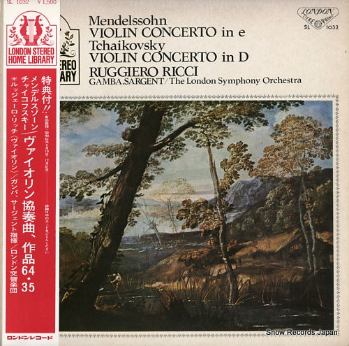 RICCI, RUGGIERO mendelssohn/tchaikovsky; violin concertos SL1032