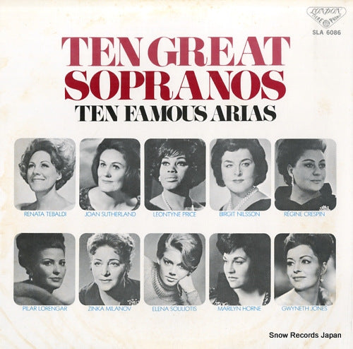 TEN GREAT SOPRANOS ten famous arias SLA6086
