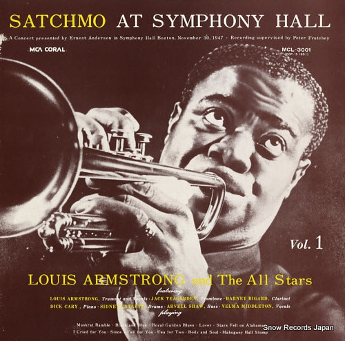 ARMSTRONG, LOUIS satchmo at symphony hall vil.1 MCL-3001