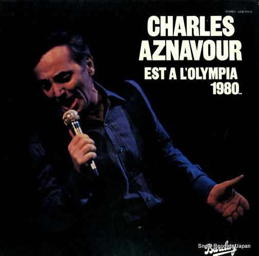 AZNAVOUR, CHARLES est a l'olympia 1980... L60B1016/8