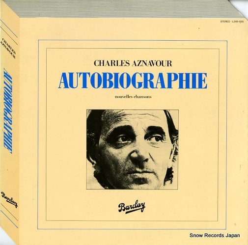 AZNAVOUR, CHARLES autobiographie L25B-1005