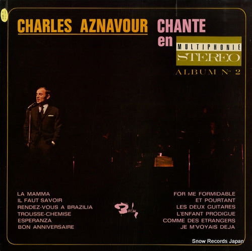 AZNAVOUR, CHARLES charles aznavour chante en multiphonie stereo album no2 SML-4 / BB102