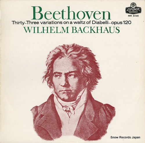 BACKHAUS, WILHELM beethoven; thirty-three variations on a waltz of diabelli-opus120 MH5148