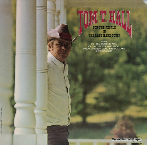 TOM T. HALL for the people in the last hard town SRM1-687