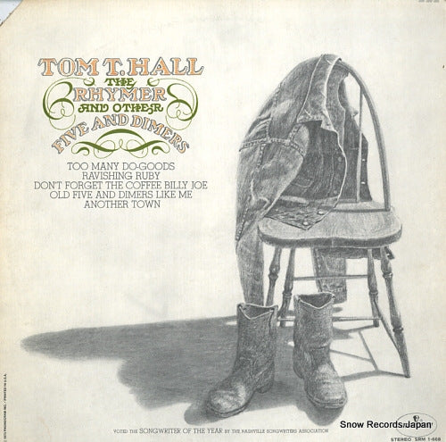 HALL, TOM T. the rhymer and other five and dimers SRM1-668