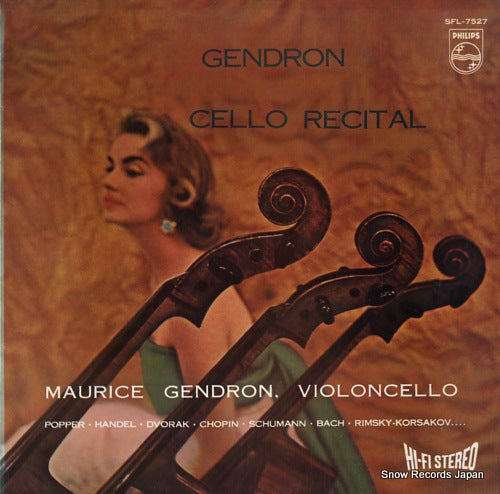 GENDRON, MAURICE cello recital SFL-7527